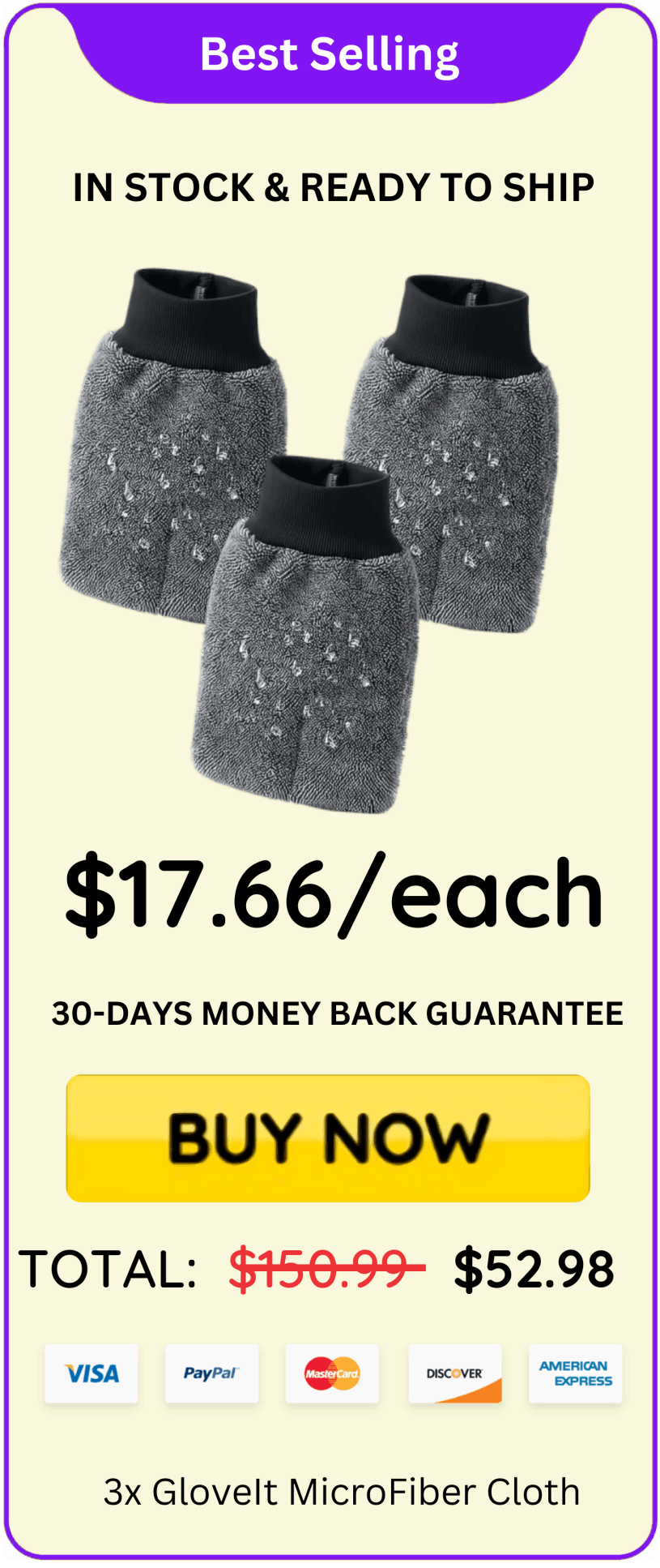 GloveIt MicroFiber Cloth offer price 